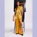 Women's Clothing Fashion Satin Print Flower Short Sleeved Holiday Leisure Tie Suit_ecoleips.com