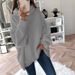 K Fashion Women's Casual Knitted Sweater Loose Solid Color Turtleneck Sweater Women's Clothing_ecoleips.com