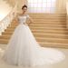 One Shoulder Wedding Dress New Korean Version Slim Shoulders Long Tail Bride Wedding Main Wedding Dress Female_ecoleips.com