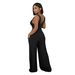 Moya Textile Women's Ribbed Cape Vest Jumpsuit Long Sleeved Casual Fashion_ecoleips.com
