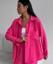 Women's Solid Color Cardigan With Pocket Wide Leg Trousers Suit Casual Trendy Set_ecoleips.com