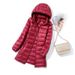 Lightweight Detachable Hood Down Jacket For Women - Slim Fit Mid-Length Coat With Plus Size Options (Up To 7XL), Breathable & Stylish_ecoleips.com