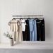 Jacquard Knit Set For Women High-End Summer Two Piece Slimming Wide Leg Pants Short Sleeved_ecoleips.com