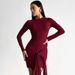 Summer Women's Long Sleeve Bodycon Dress Solid Color Elegant Slim Fit Fashion Ribbon European American Cross Border Style_ecoleips.com