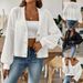 Autumn And Winter Women's Sweaters Woven Simple Short Buttons Cardigans Sweaters Jackets Tops Wholesale_ecoleips.com