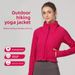 Sun Protection Clothing Lulu Summer Thin Hiking Jacket Outdoor Stretch Short Breathable Hooded Sports Women's Yoga Coat_ecoleips.com