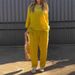 Women's Clothing Women's 2-Piece Set Plus Size Cotton And Linen Shirt Suit High Waist Loose Trousers_ecoleips.com