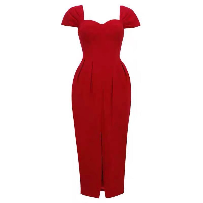 Exclusive Cross-border Supply For Amazo: Sprig/Summer Desiger Strapless Corset Dress, Slim-fit, Elegat Socialite_ecoleips.com