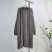 Soft Knit Cardigan Women's Long Coat Loose Fit Oversized V-Neck Chunky Sweater Outerwear For Autumn Winter_ecoleips.com