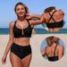Women's Two Piece Swimsuit Bikini Sexy Style Vacation Wear Regular Size Polyester Spring/Autumn Summer Winter_ecoleips.com