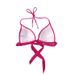 Women's Halter Neck Tie Up Bikini Swimsuit American Style Sexy Spring Beach Top Fashion_ecoleips.com
