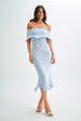 New European And American Style Cross-Border Women's Fashion Slim Sexy Sleeveless Off-Shoulder Solid Color Knitted Dress_ecoleips.com
