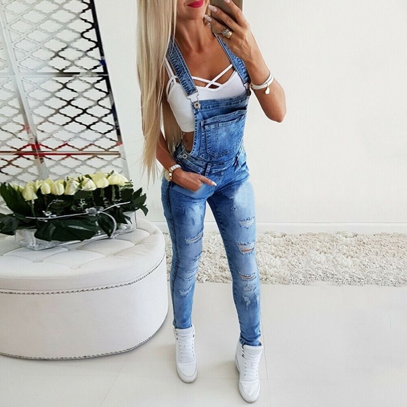 Women's Clothing New Women's Y Shaped Wide Band Sexy Tight Overalls Hand Worn Denim Jumpsuits For Women_ecoleips.com