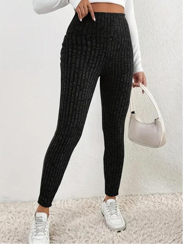 Women's Clothing High-Waisted Solid Color Leggings For Women Autumn/Winter Warm Cold Proof Tight Fitting Casual Sports Yoga Bottoms_ecoleips.com