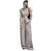 Summer European Fashion Chic Style Handsome Suit Vest + Wide-Leg Pants Linen For Women Two-Piece Set_ecoleips.com