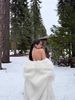 Trendy Long Faux Fur Coat – Plush Winter Coat With Detachable Faux Fur Collar, Oversized Lapel & Luxe Texture (White) – Streetwear & Elegant Style_ecoleips.com