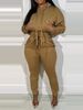 Women's Casual Hoodie & Straight Leg Pants Set - Solid Color Pullover Sweatshirt With Lounge Joggers (S-XL)_ecoleips.com
