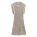 Spring Banquet Festival Women's Slim Sexy Sequin Dress European American Temperament Sleeveless Mini Length Prom Evening Wear_ecoleips.com