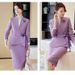 Women's Formal Purple Suit For News Broadcasting Entrance Exam On Camera Attire Female Host Competition Outfit Speech Contest_ecoleips.com