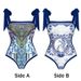 Conservative One Piece Swimsuit Belly Covering Beach Hot Spring Three Piece French Retro Bikini Women's Clothing_ecoleips.com