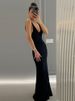 Elegant Solid Knitted Maxi Dress Women Sexy Backless Sleeveless Slim Lady Dresses 2024 New Chic Female Summer Beachwear Robes_ecoleips.com