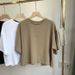 Women's Backless Cropped T-Shirt Sweet And Spicy Korean Style round Neck Loose Top Short Sleeved Hot Girl Summer 2026_ecoleips.com