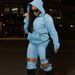Oversized Washed Denim Hoodie Jacket – Women's Streetwear Essential For Fall Y2K Vintage V-Neck Pullover (S-XL)_ecoleips.com