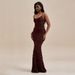 European American Style Trendy Sexy Bodycon Dress Sleeveless Floor-Length Evening Gown for Spring Summer Casual Wear_ecoleips.com