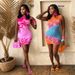 Women's Sleeveless Bodycon Dress With Floral Print, Stretchy Casual Summer Midi Dress For Parties, Dating, Vacation_ecoleips.com