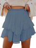 K Layered Cake Skirt, Half Skirt, High Waist, Solid Color, Mini Fashion Short Skirt For Women_ecoleips.com