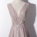 Elegant V-Neck Evening Gown Slim Fit Long Formal Dress For Banquet, Hosting, Party (Champagne Gold) - Sizes XS - XXXL_ecoleips.com