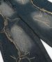 Women's Wasteland Style Washed Distressed Scimitar Jeans Casual Cotton Denim Jeans With Frayed Edge For Spring/Autumn Summer_ecoleips.com