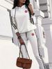 Men's & Women's US Map Print Zip-Up Hoodie Set – Casual High-Neck Tracksuit With Drawstring (White/Black/Beige, S-3XL)_ecoleips.com