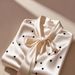 Women's Clothing Spring New Bow Tie French High End Satin Polka Dot Shirt To Cover The Flesh And Make You Look Thin Long Sleeved Top_ecoleips.com