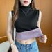 2025 Autumn Winter New Vest For Women, Fleece-Lined Thickened Warm Top, One-Piece Fleece Wide Shoulder Inner Layer Base_ecoleips.com
