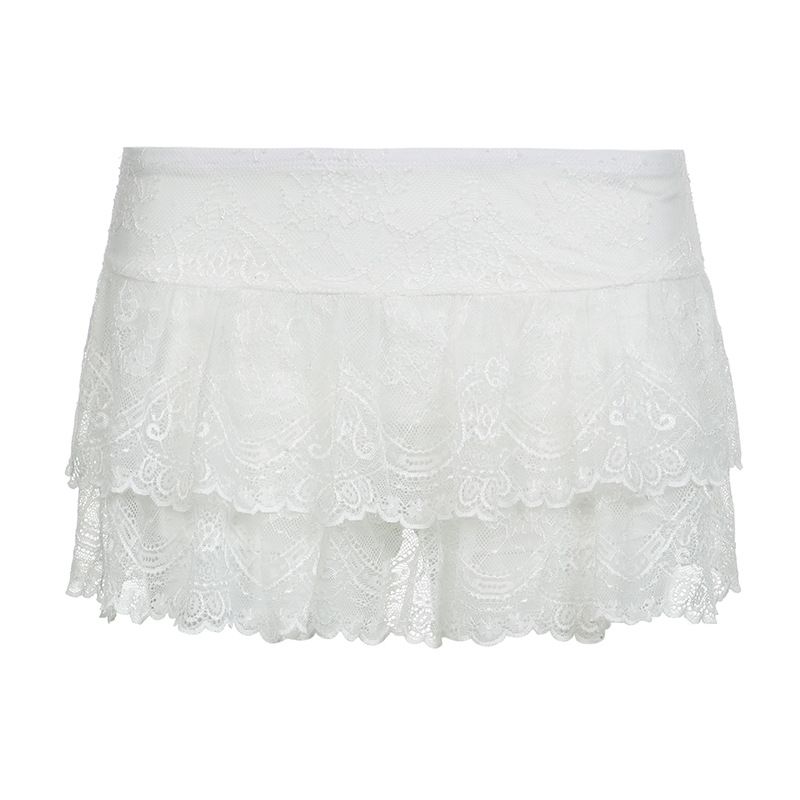 European American Foreign Trade Women's Clothing, Unique Denim Camisole With Lace And Bow Accents, Washed Gradient Color_ecoleips.com