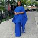 Summer Satin Set for Women Designer Shawl Top And Wide Leg Pants European And American Style Commuter Work Outfit_ecoleips.com