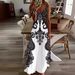 2025 Cross-Border Beach Vacation 3D Printed Bohemian Style Elegant Long Summer Casual Women's Dress_ecoleips.com