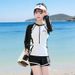 Women's plus Size Sporty Swimsuit Two Piece Conservative Slimming Flat Heeled Bikini Set for Summer Hot Springs_ecoleips.com