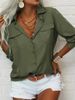 European American Autumn/Winter New Women's Shirt With Turn-down Collar And Long Sleeves_ecoleips.com