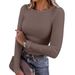 2025 Cross-Border Y2K European And American Fashion Women's Long Sleeve Ribbed Slim Fit New Top_ecoleips.com