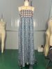 New Bohemian-style Halter Print Long Dress For Spring/Summer 2025 - An Eye-catching Choice For Vacation And Beach Outings_ecoleips.com