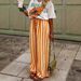 2026 Cross-Border Spring/Summer New European And American Women's Loose Casual Color-Block Striped Print_ecoleips.com