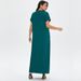 Summer Short-sleeved Long Robe Muslim Middle Eastern Dubai Clothing Dress Cross-border Plus Size Women's Wear_ecoleips.com