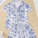 Women's Clothing Pajamas Set Four Seasons Floral Print Short Sleeved Shorts Home Wear Set_ecoleips.com