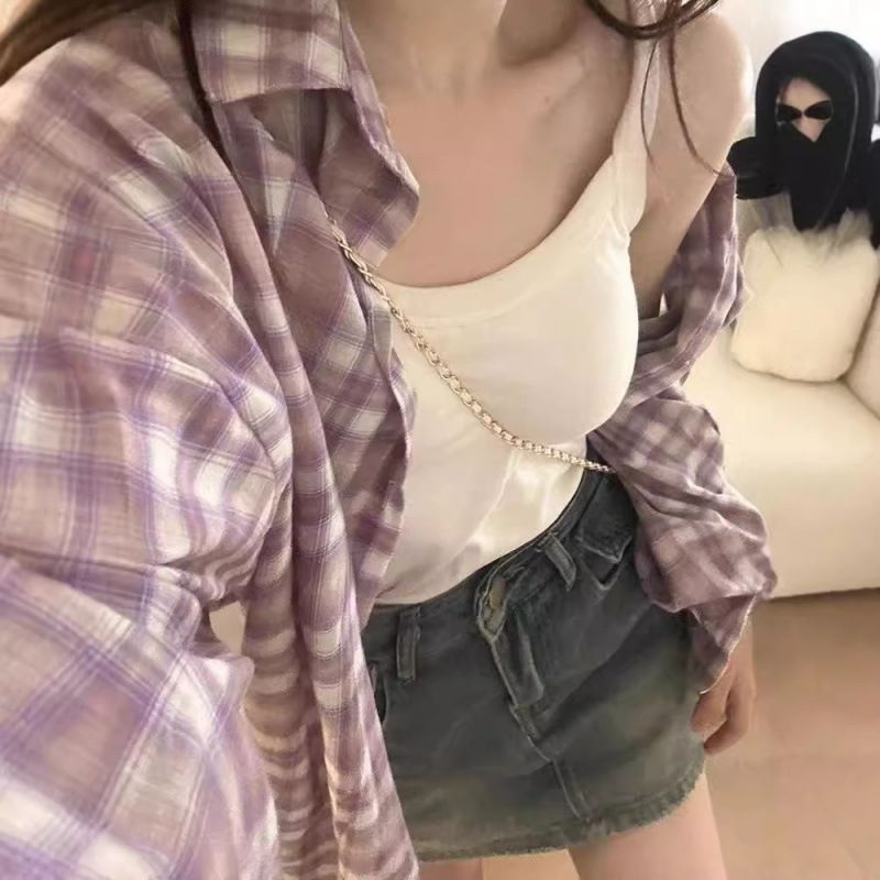 American-Style Casual, Relaxed, And Stylish Shirt For Women Perfect For Early Autumn, Versatile And Easy To Wear. Whol_ecoleips.com