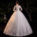 off the Shoulder French Style Wedding Dress Elegant Slimming 2025 New Style Cross Border D30 Wholesale Women's Clothing Party Wear_ecoleips.com