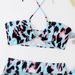Leopard Print Bikini Set For Women - Sexy Swimwear 3-Piece With Underwire & Padded Top (Blue Animal Print)_ecoleips.com