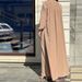 Modest Abaya Dress Oversized Shirt Dress For Women Trendy Long Sleeve Button Down Tunic Dress With Belt – Polyester A-Line Maxi Dress_ecoleips.com