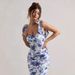 Women's Summer Fashion Retro Print Pleated Dress_ecoleips.com